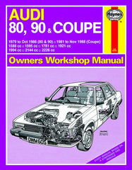 Audi 80, 90 (79 - Oct 86) up to D and Coupe petrol (81 - Nov 88) up to F (Workshop Manual)