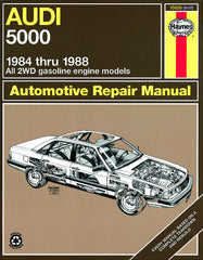 Audi 5000 (84 - 88) (USA) (Workshop Manual)